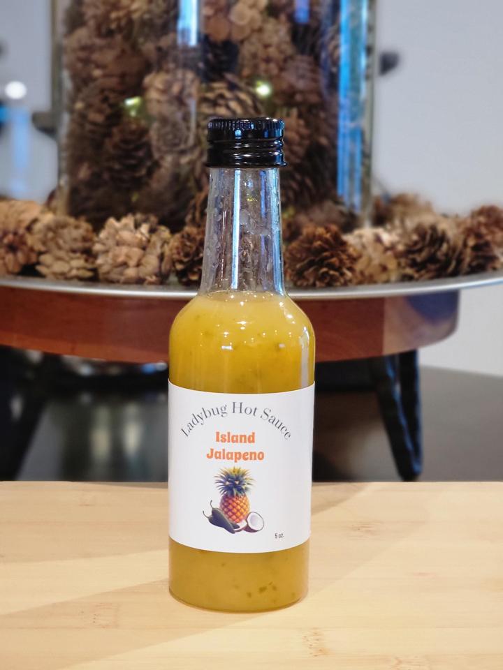 5 oz bottle of Island Jalapeno